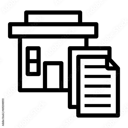 office loan Line Icon