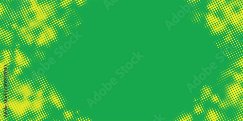Dots halftone yellow green color pattern gradient texture background. modern Pattern of dots, particles, molecules, fragments modern