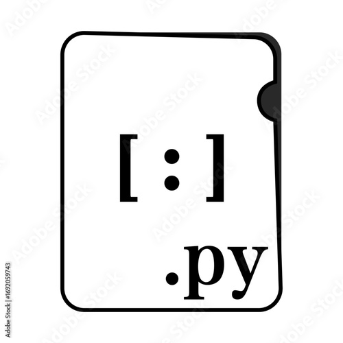 PYファイル形式 コードファイル モノクロ〜PY file format code file monochrome〜