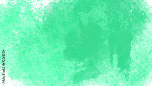 Green watercolor background with copyspace for your design. vector.