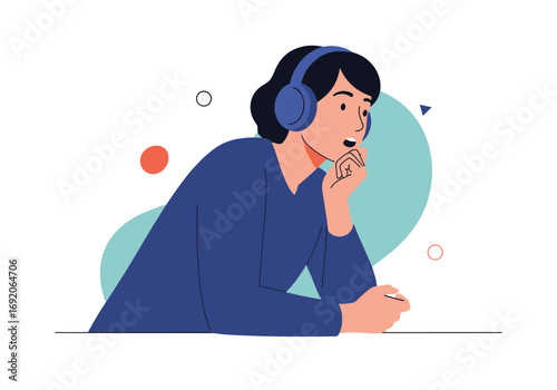 Person enjoying music with headphones listening to audio content and engaging with sound waves