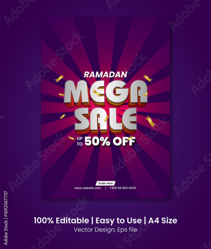 A4 size promotional poster design