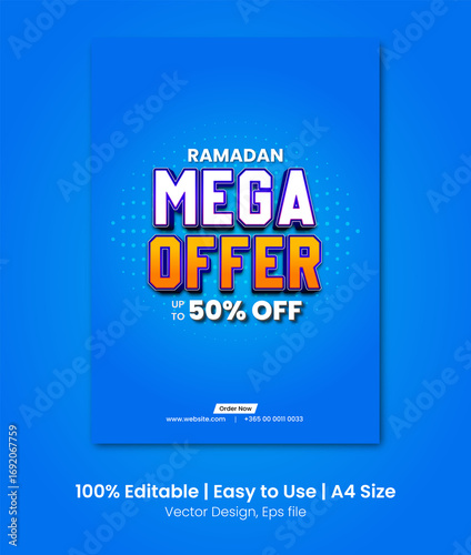A4 size promotional poster design