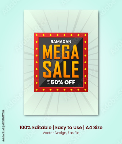 A4 size promotional poster design