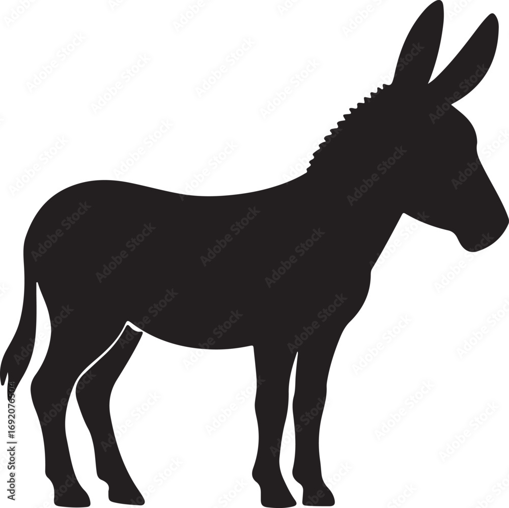 Obraz premium donkey vector illustration