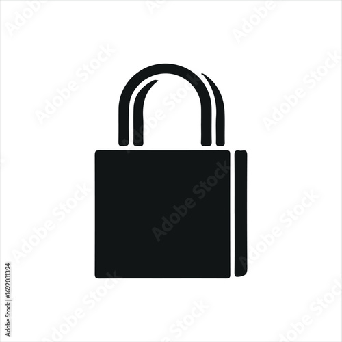 An eco-friendly reusable bag icon with a bold and simple design. Perfect for representing sustainability, zero waste lifestyle, or plastic-free shopping in digital and print media