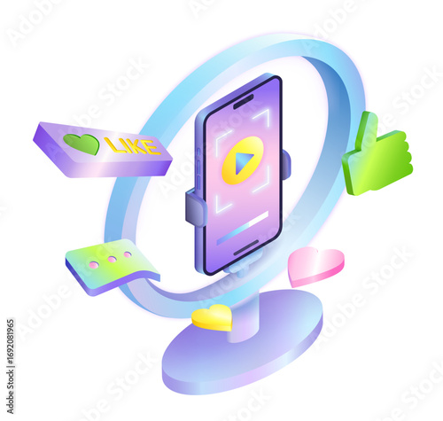 Social media content creation and live streaming