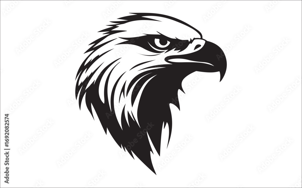 Obraz premium eagle head vector illustration