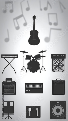 Music instruments collection