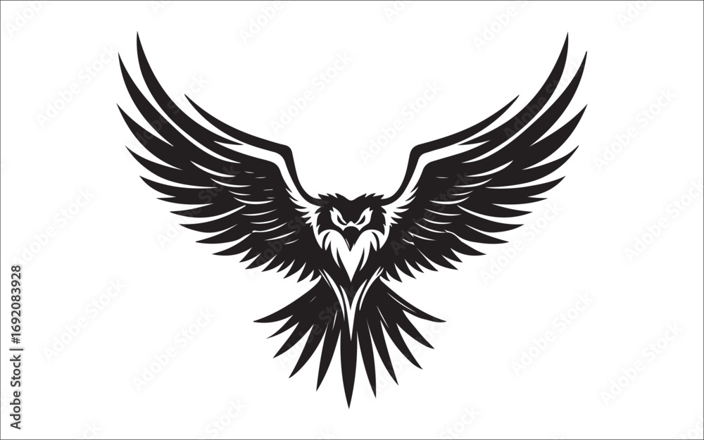 Obraz premium eagle tattoo vector