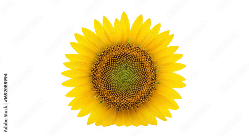 Fototapeta premium Single sunflower isolated