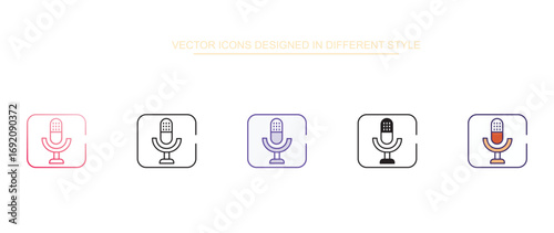 Google Voice icon design with white background stock illustration