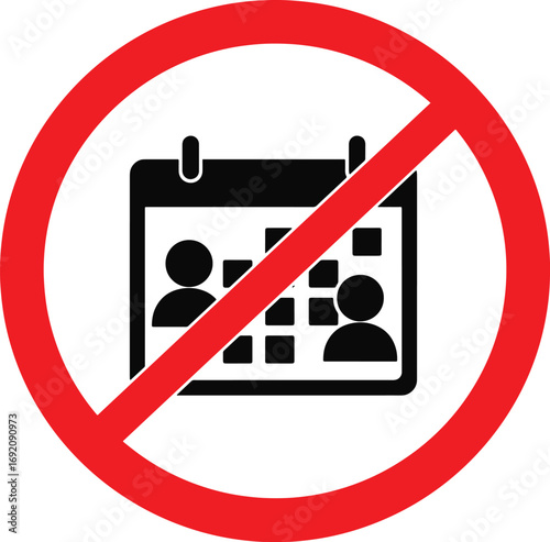 Meetings canceled due to illness, no gatherings, postpone events for public safety awareness