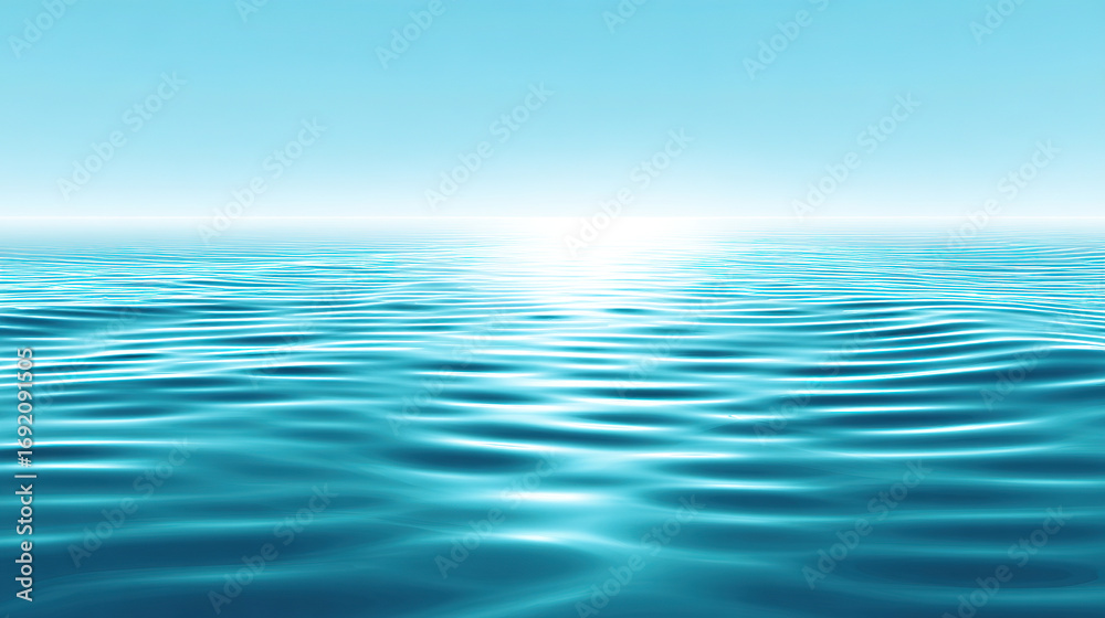 Obraz premium Rippled light on water, gradient abstract background