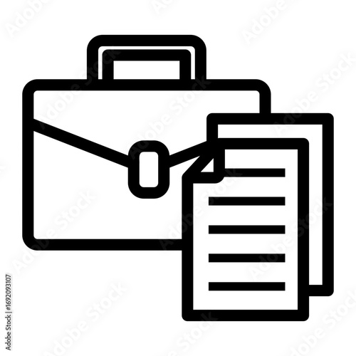 briefcase Line Icon