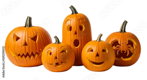 halloween pumpkins  With transparent background