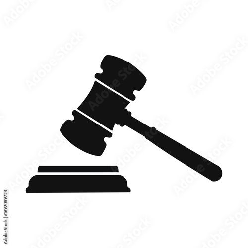 Judge gavel vector logo