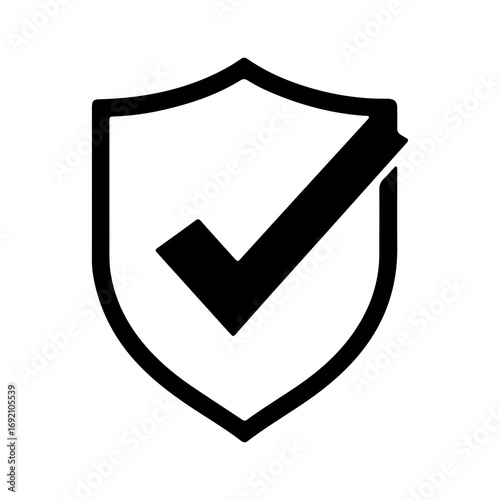 Free Download Shield icon with checkmark with transparent background - GFXLoad