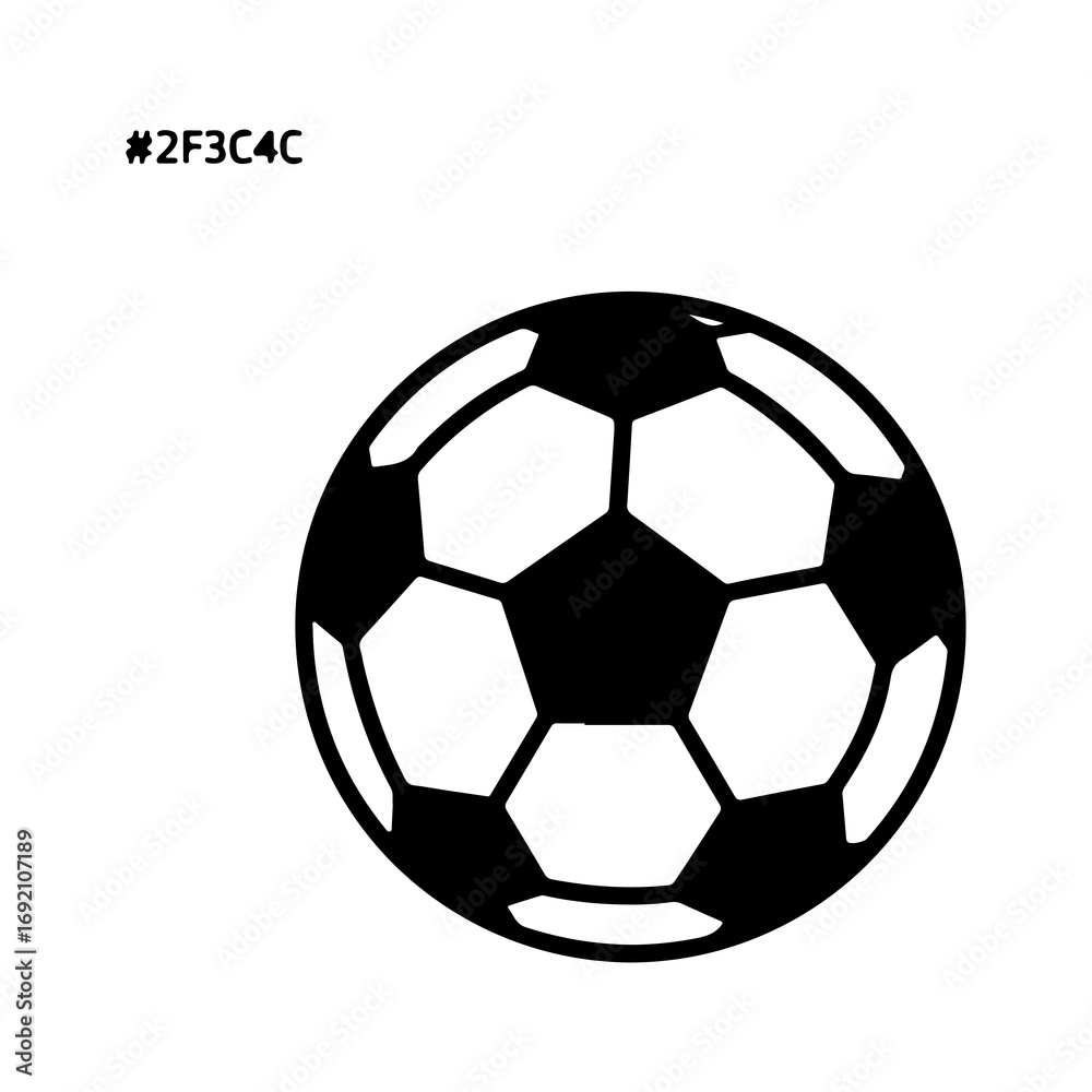 Fototapeta premium Soccer ball outline with transparent background