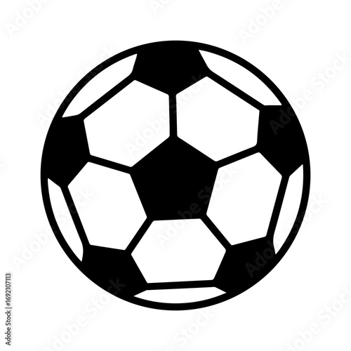 Soccer ball icon with transparent background