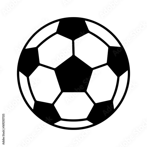 Soccer ball icon with transparent background