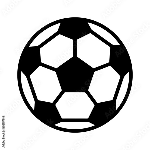 Soccer ball icon with transparent background