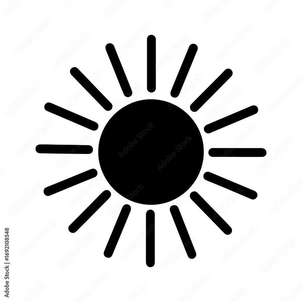 Sun icon with transparent background Sun icon with transparent background
