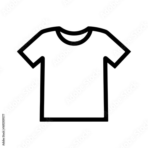 T-shirt outline with transparent background
