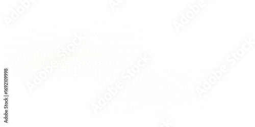 Abstract Blue Dotted Wave Background on White