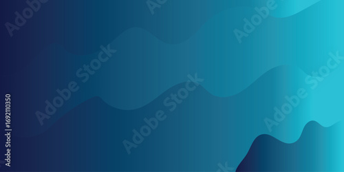 Blue gradient wave background
