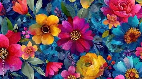 colorful flower background