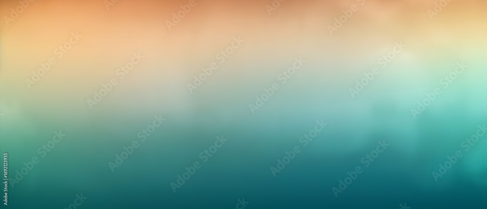 Obraz premium Watercolor background cyan to bronze gradient color