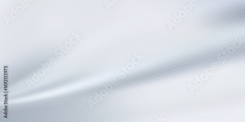 Abstract White Silk Fabric Background with Smooth Waves