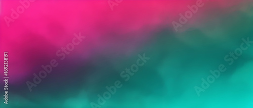 Watercolor background fuchsia to jade gradient color