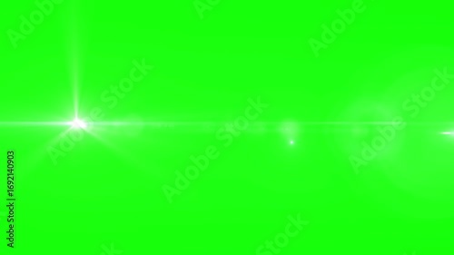 Non-looped video of blue lens flare streak flying through the center of the screen on transparent background with alpha channel. Dynamic light effect, cinematic and modern style. 4K Alpha channel.
