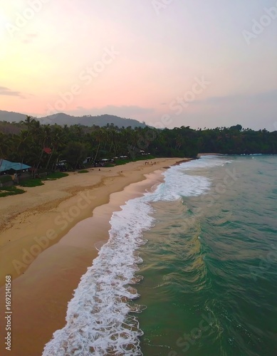 Beach at sunrise