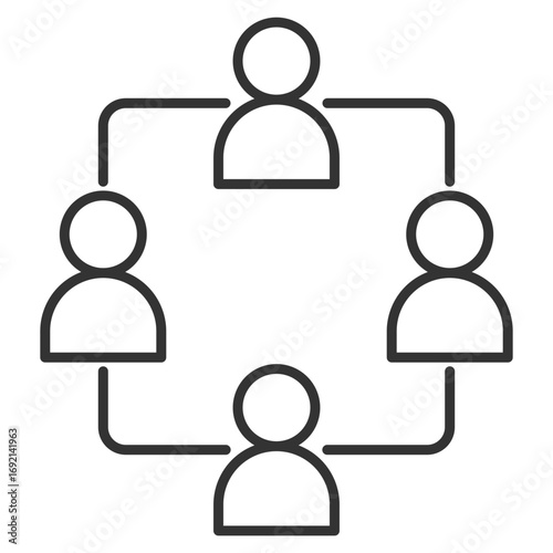 Coordination Outline Icon Element For Design