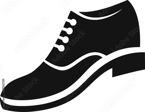 Modern footwear silhouette vector logo, perfect for brand identity, shoe promotions, and online stores.