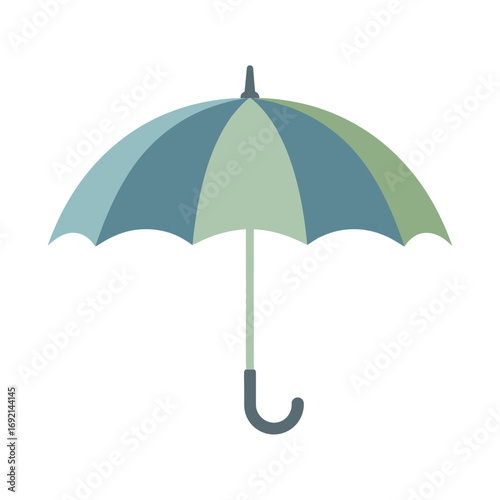 Simple Vector Illustration of a Closed Umbrella