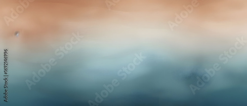 Watercolor background bronze to blue gradient color