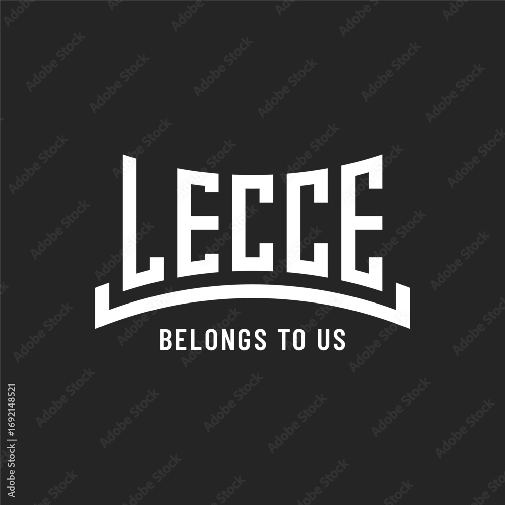 Obraz premium Lecce typography emblem