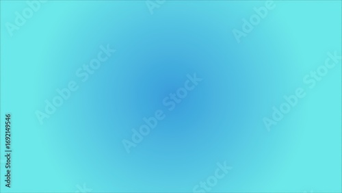 Radial Gradient of Cyan and Blue Tones in Smooth Blurred Style Abstract Backdrop
