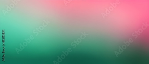 Watercolor background pink to emerald green gradient color
