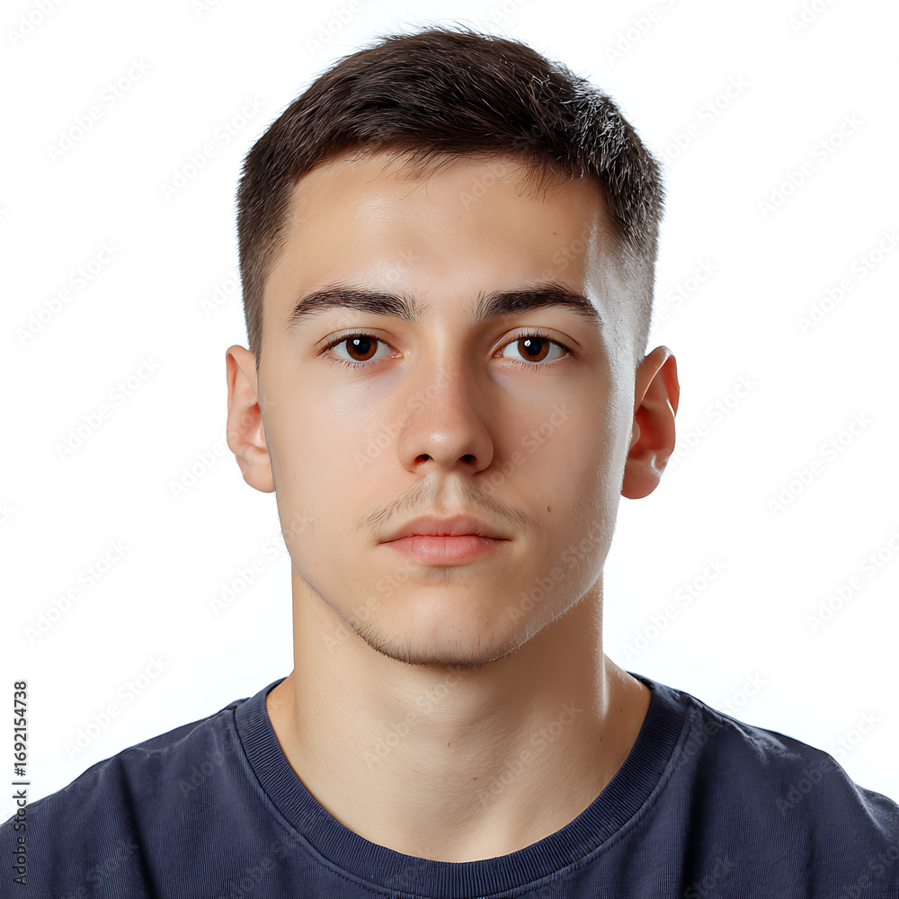 Obraz premium Russian Male Student Visa Photo