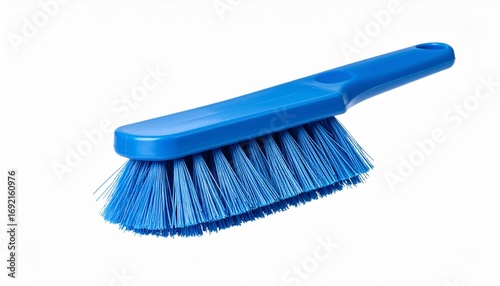 blue brush isolated on white