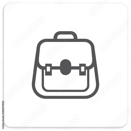 Vintage Leather Briefcase Portfolio Bag.