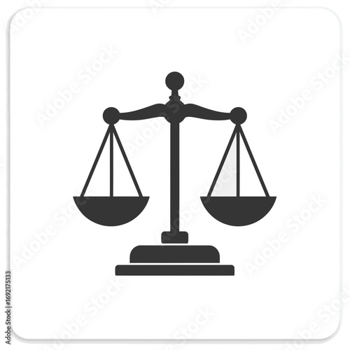 Scales of Justice - Symbol of Law and Balance.