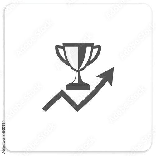 Achieve Business Growth and Success Trophy.