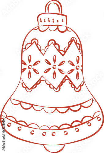 Bell Christmas Tree Toy Sketch