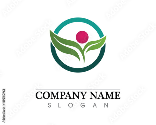 Eco, leaf, athletic, balance, body, brand, care, club, creative,